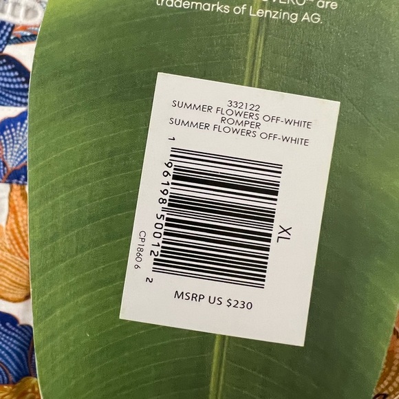 Farm Rio Off-White Summer Flowers - Size XL - NWT - Picture 6 of 14